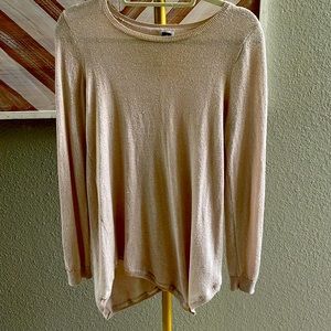 Anne Klein gold light sweater size small